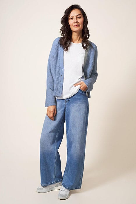 DEHLIA KNITTED CARDI LIGHT BLUE 1