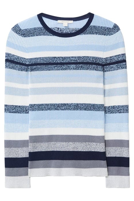 SKINNY RIB JUMPER BLUE 4