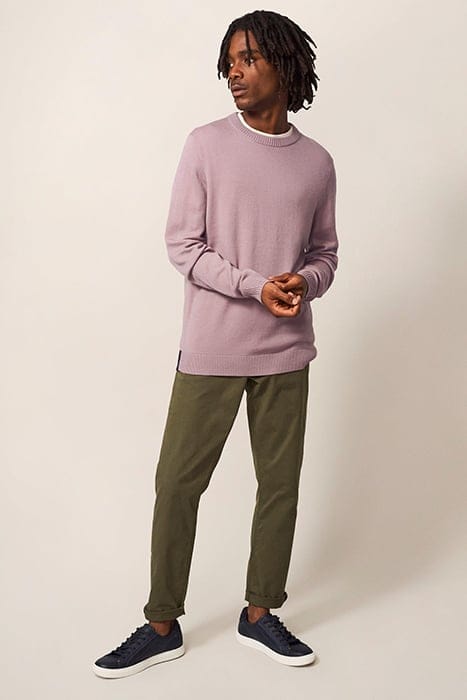 NEWPORT MERINO CREW DUS PINK 1