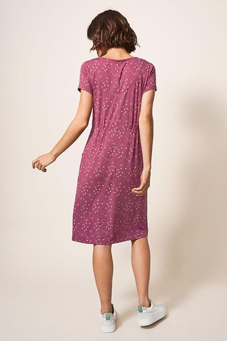 TALLIE ECO VERO JERSEY DRESS PLUM MULTI 2