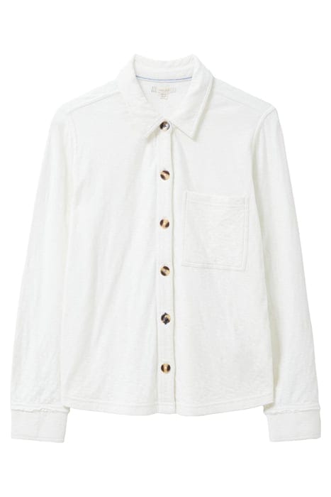 DOUBLE CLOTH JERSEY SHIRT PALE IVORY 1