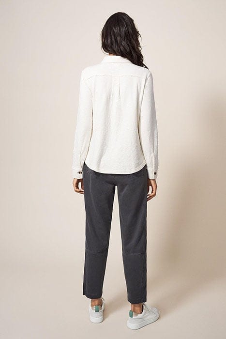 DOUBLE CLOTH JERSEY SHIRT PALE IVORY 3