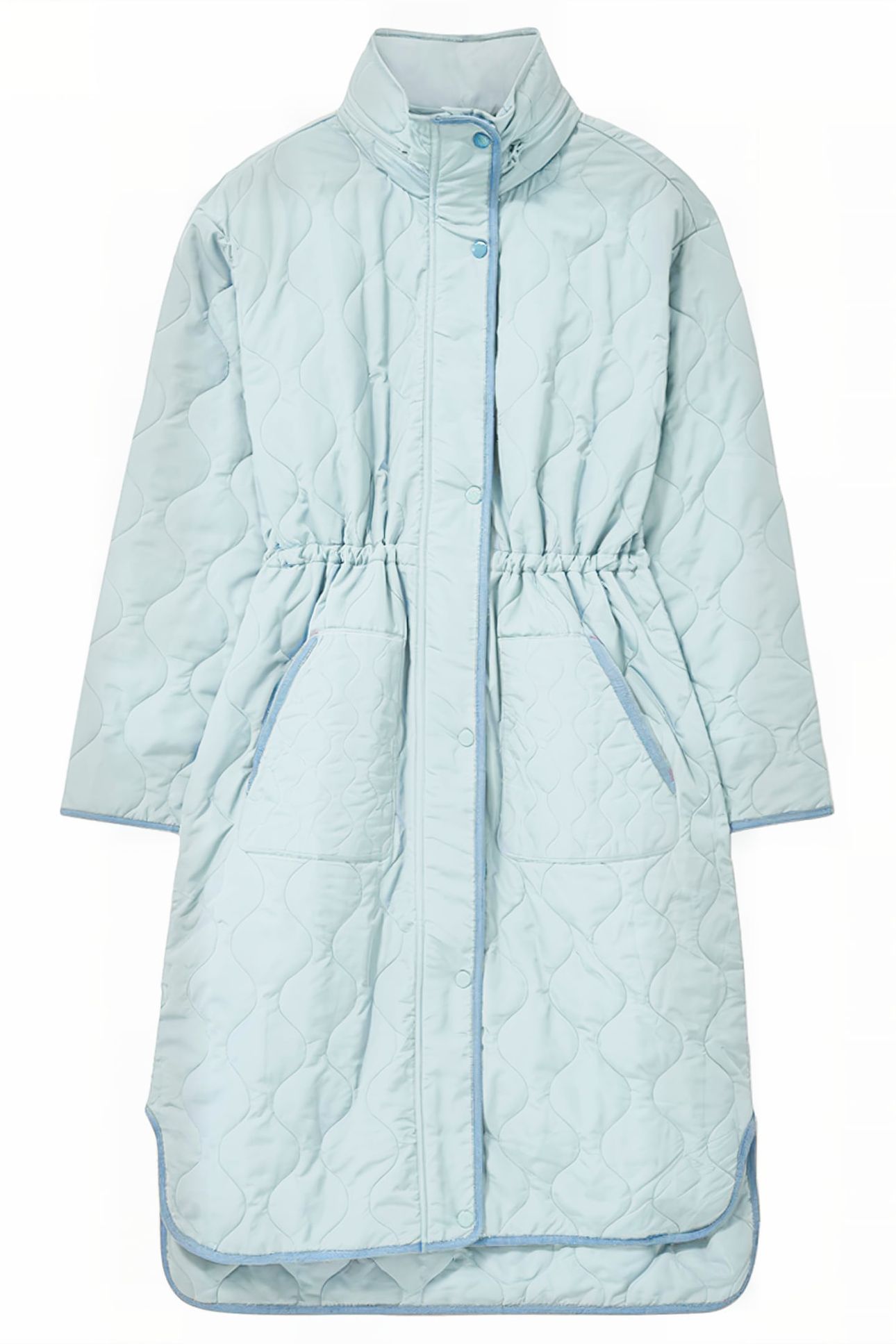 MADDISON QUILTED COAT MID BLUE 4