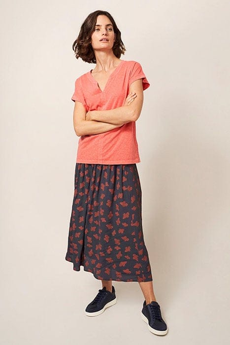 AUBREE MIDI SKIRT GREY MLT 1