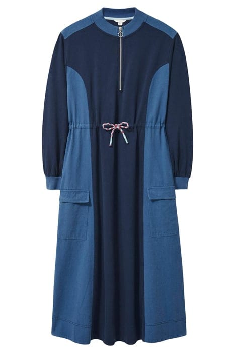 BEXLEY JERSEY SWEAT DRESS BLUE MLT 4