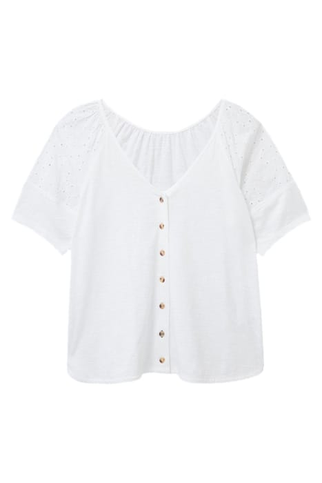 BRODERIE MIX TWO WAY TOP BRILLIANT WHITE 3