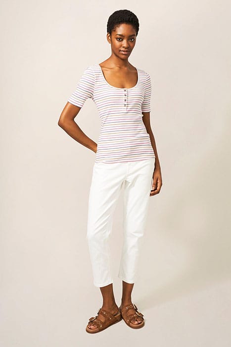 SHERBET TEE WHITE MULTI 1