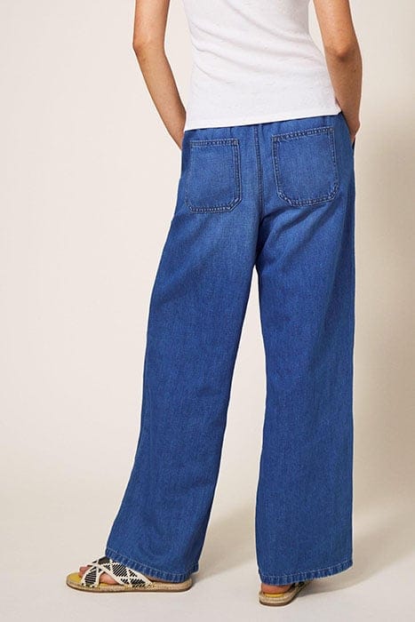 REN COTTON LINEN WIDE LEG JEAN MID DENIM 2