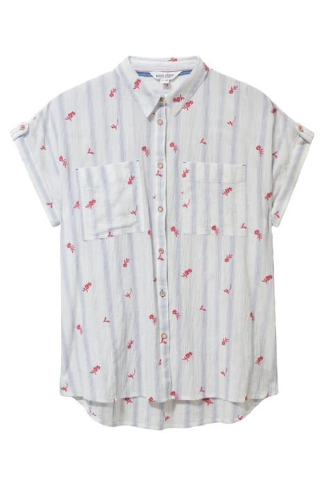 ELLA EMBROIDERED COTTON SHIRT WHITE 3