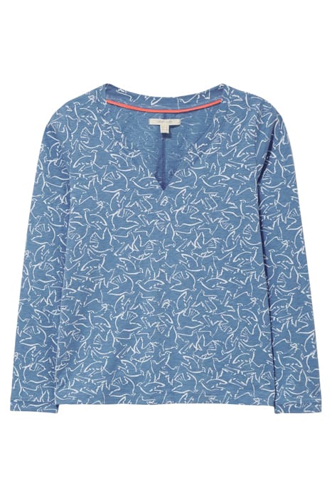 NELLY LS TEE BLUE PRINT 4
