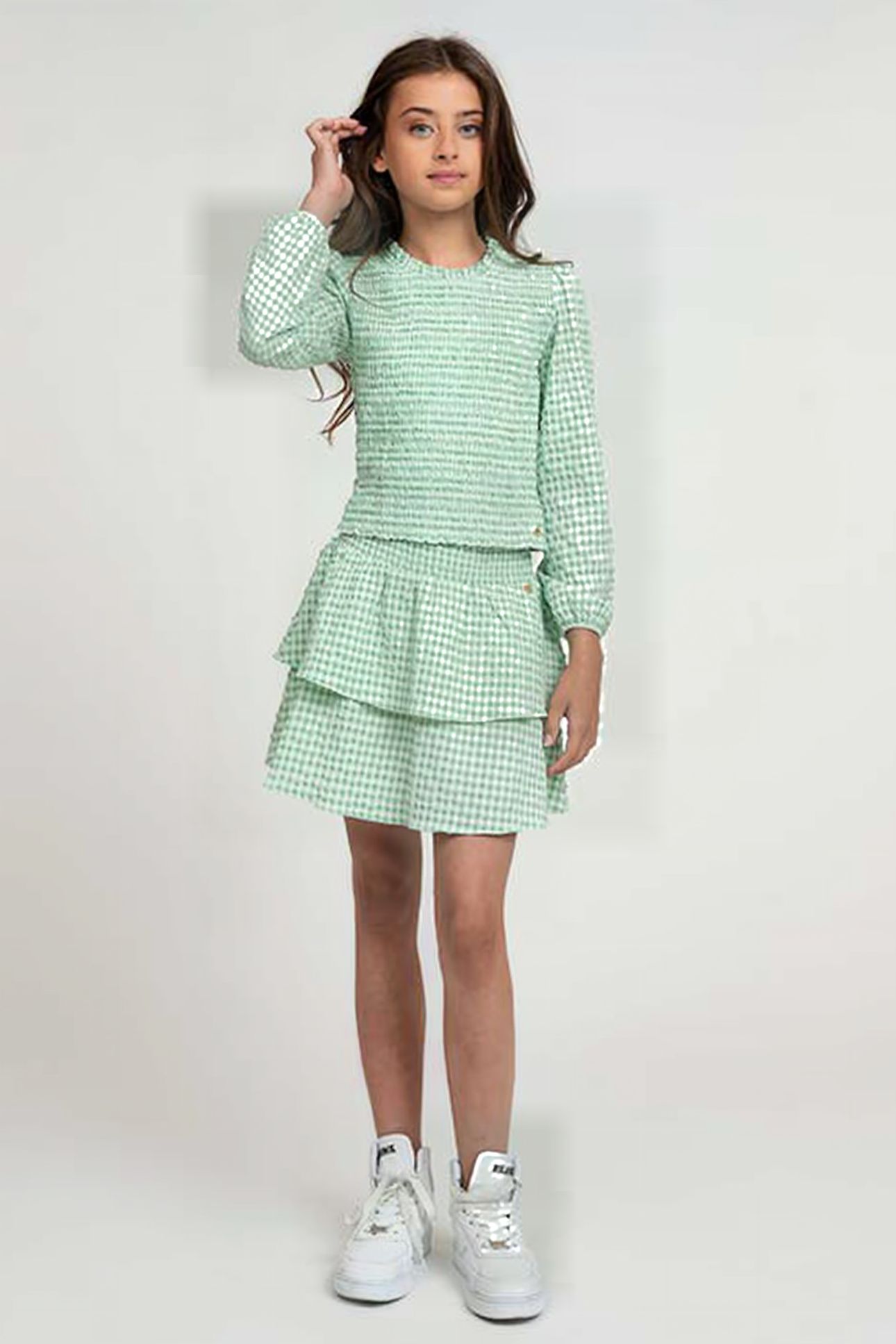 LOVI SKIRT BRIGHT SAGE GREEN 1