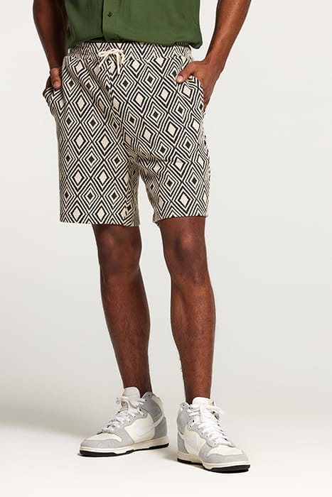 MEN INTARSIA SHORTS BLACK 1