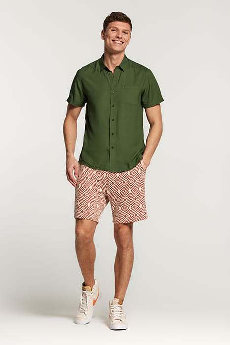 MEN INTARSIA SHORTS CHUTNEY BROWN 3