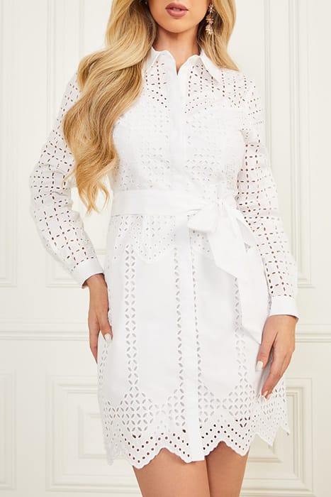 MARCIANO BY GUESS KEELY SHIRT DRESS TRUE WHITE 1