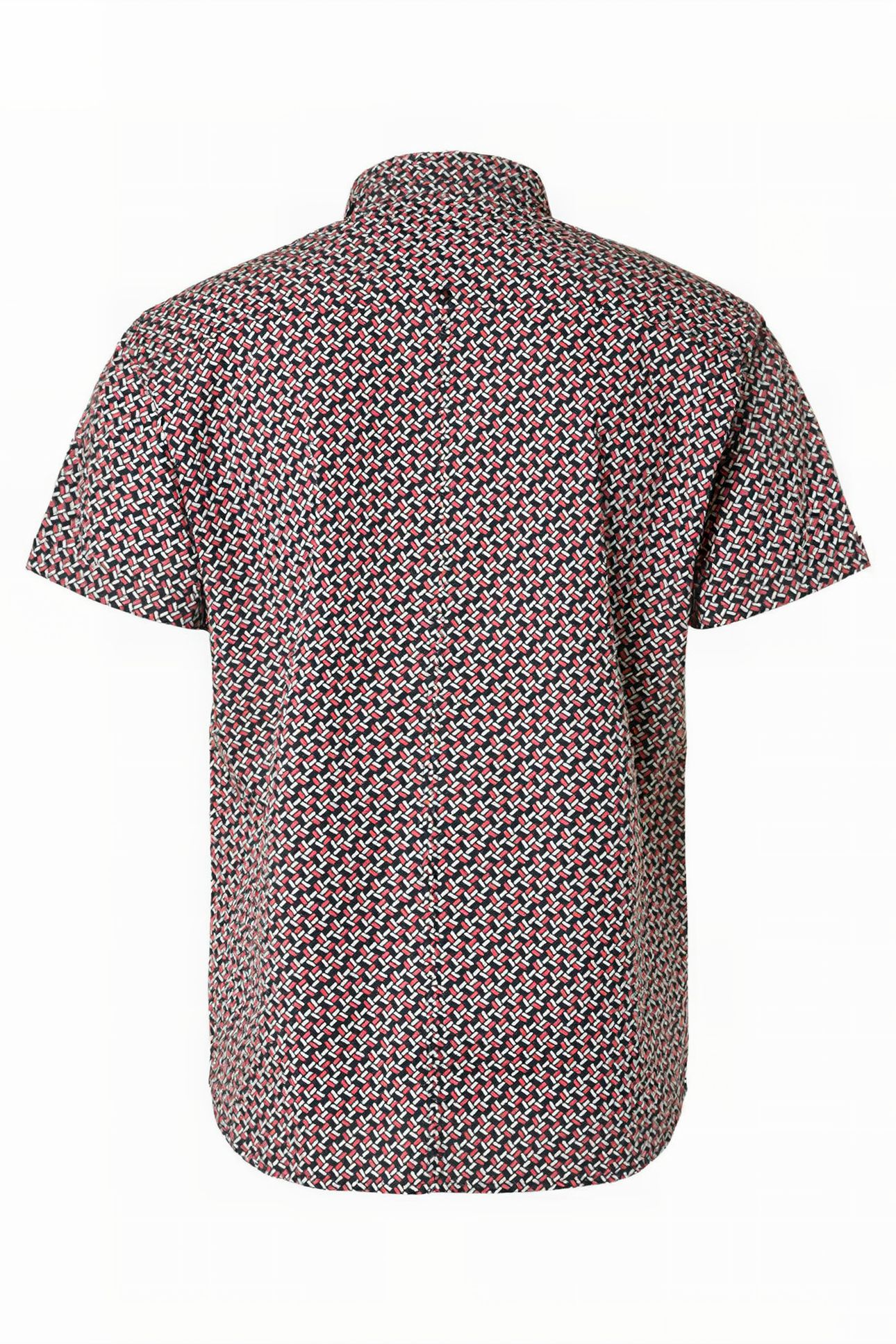 SHIRT SHORT SLEEVE ALLOVER PRINTED STRETCH OLD PINK 5