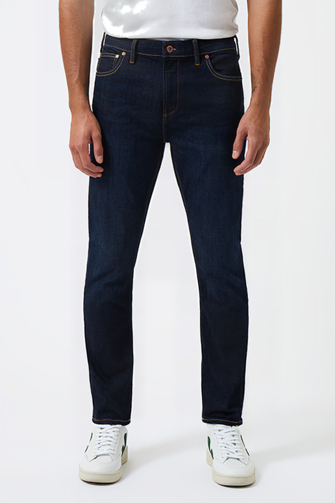 SLIM FIT STRETCH JEANS DARK BLUE REG 1