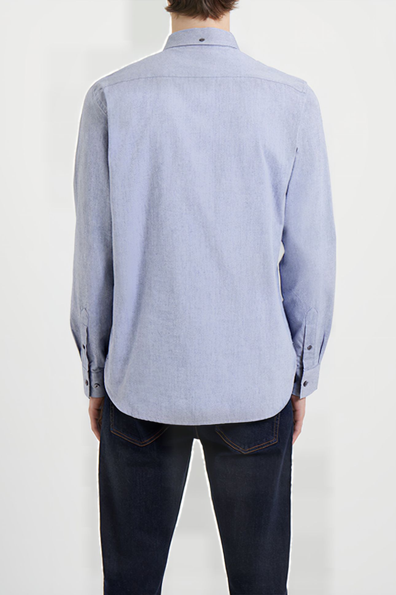 OXFORD LOGO LONG SLEEVE SHIRT DARK NAVY/DARK NAVY 2