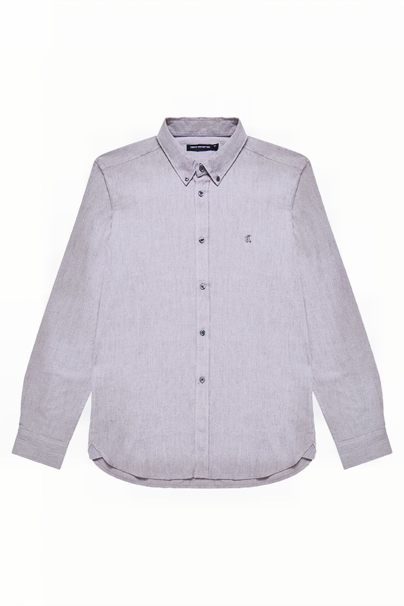 OXFORD LOGO LONG SLEEVE SHIRT BORDEAUX/DARK NAVY 4