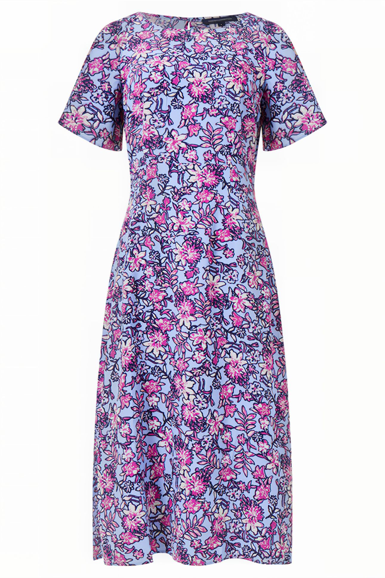 FOTINI ECO DELPHINE CUT-OUT BACK MIDI DRESS PLACID BLUE 4