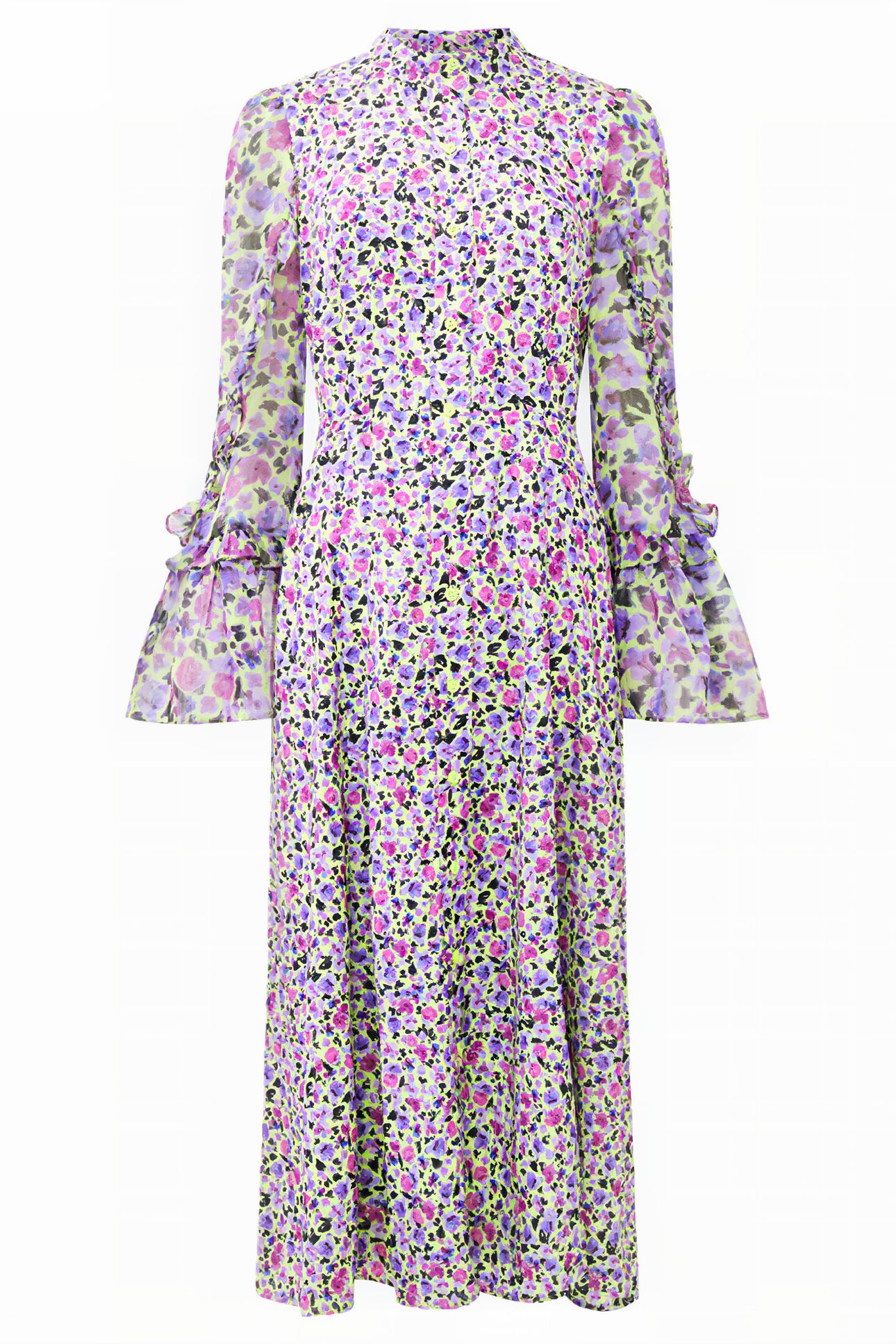 ALEZZIA ELY MIDI DRESS SHARP GREEN 3