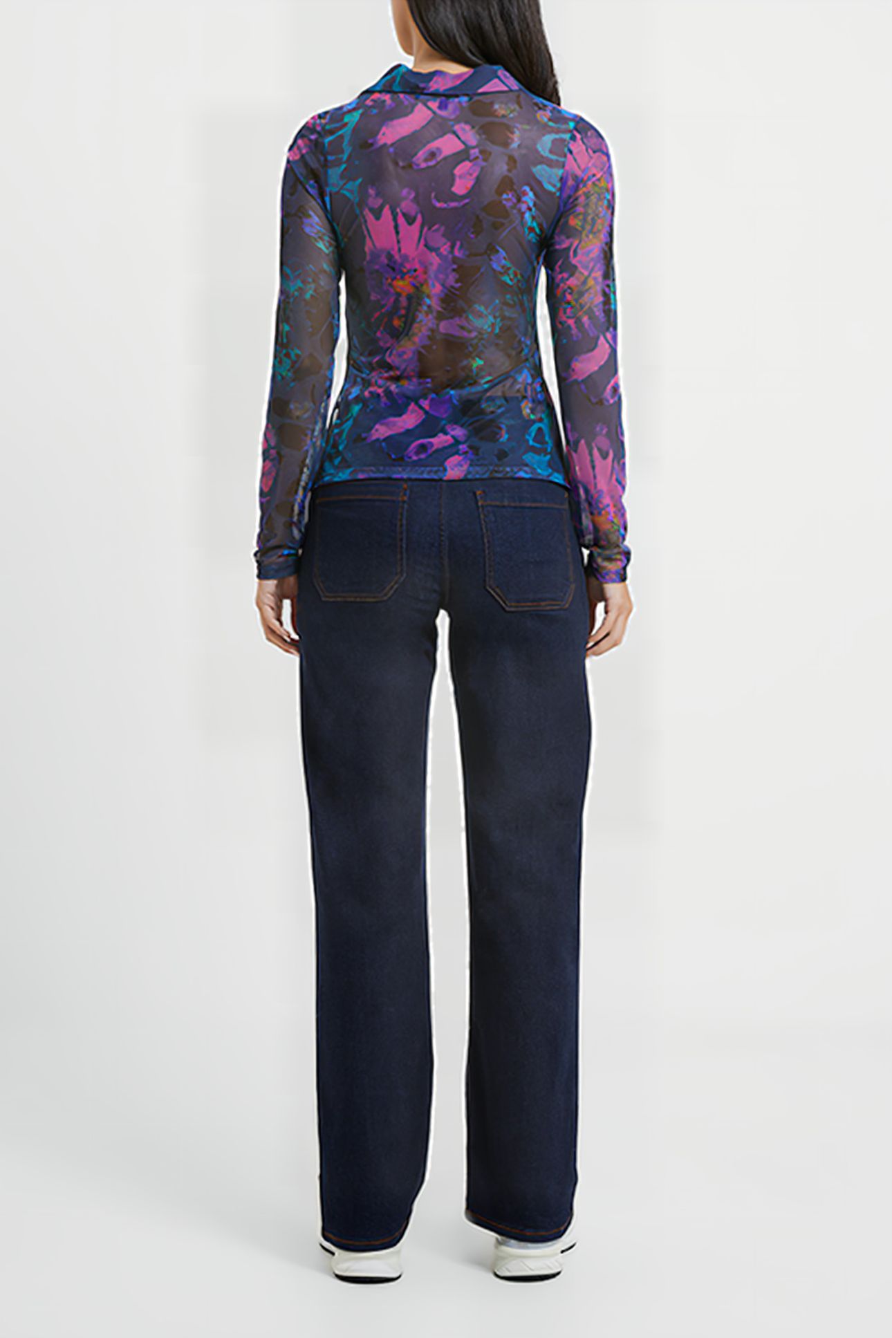 TONI MESH GABRIELA TOP BLUE DEPTHS 2