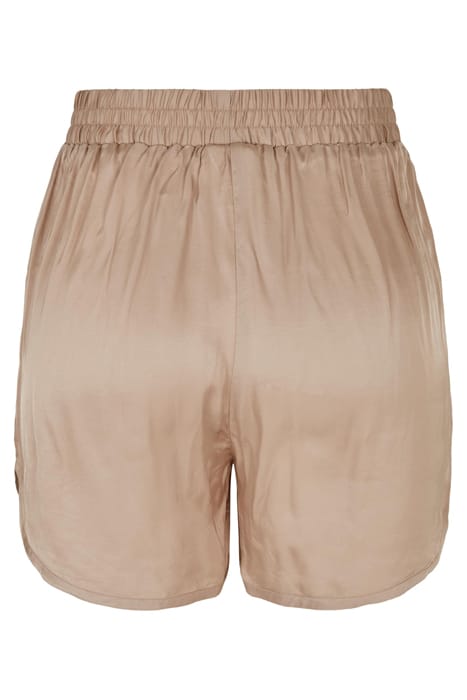 LADIES VISCOSE SATIN RESORT SHORTS SOFTTAUPE 7