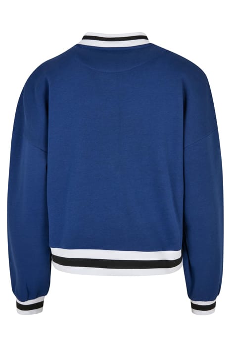 LADIES OVERSIZED COLLEGE SWEAT JACKET SPACEBLUE 5