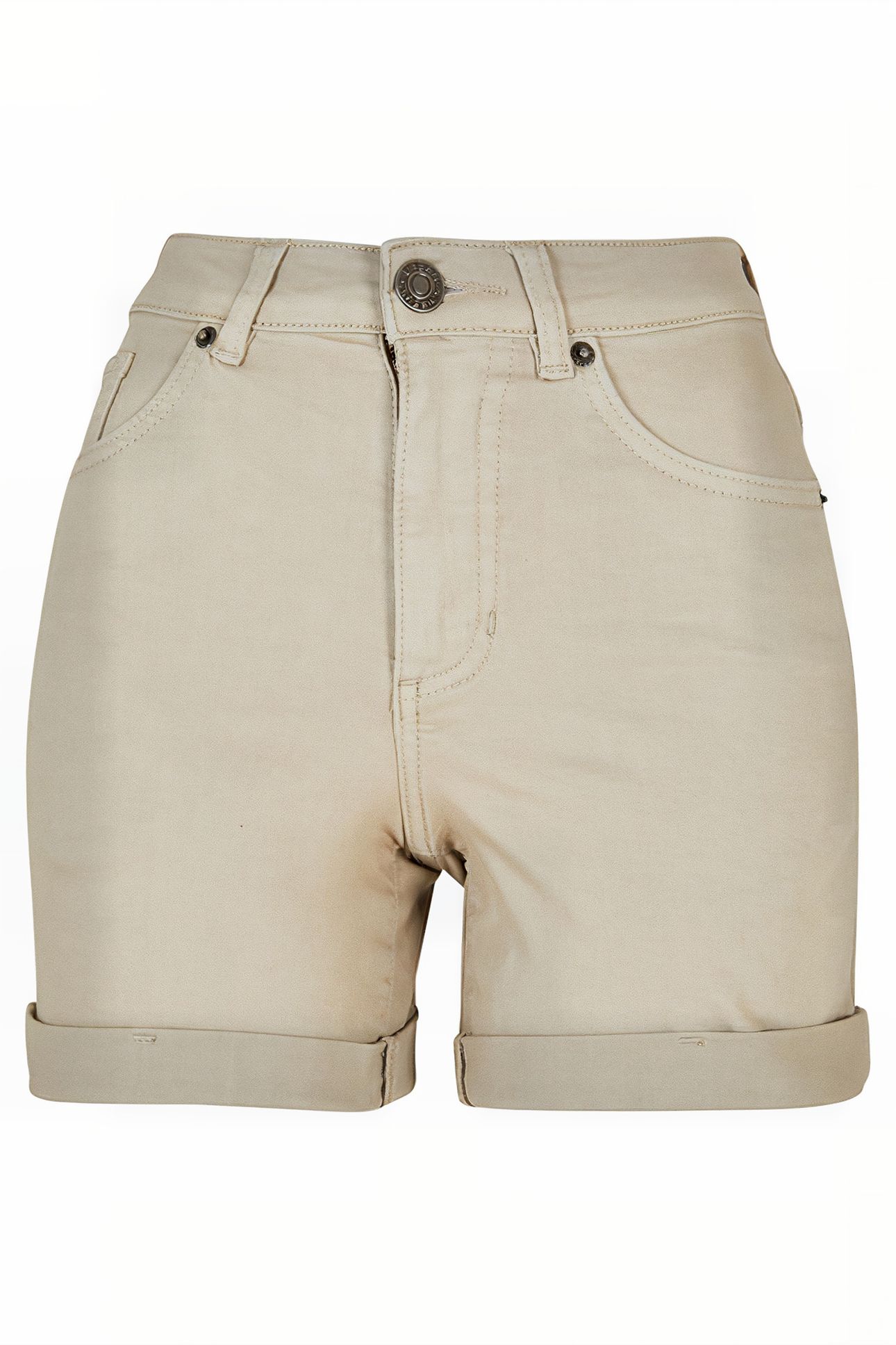LADIES COLORED STRECH DENIM SHORTS SOFTSEAGRASS 4