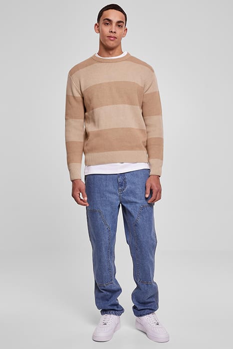 HEAVY OVERSIZED STRIPED SWEATSHIRT WARMSAND/WETSAND 3