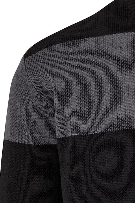 HEAVY OVERSIZED STRIPED SWEATSHIRT BLACK/DARKSHADOW 9