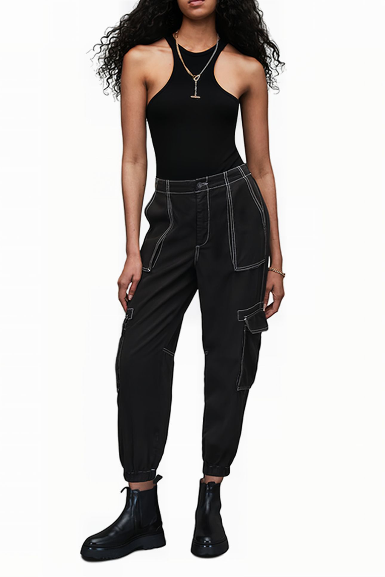FRIEDA STITCH TROUSE BLACK 6