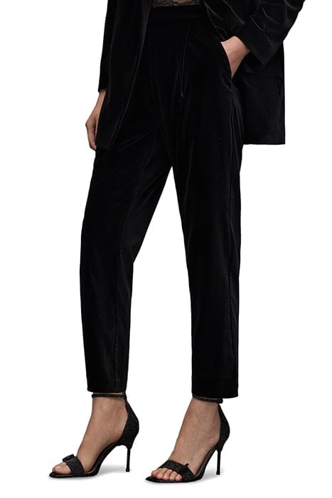 ALEIDA VELVET TROUSE BLACK 1