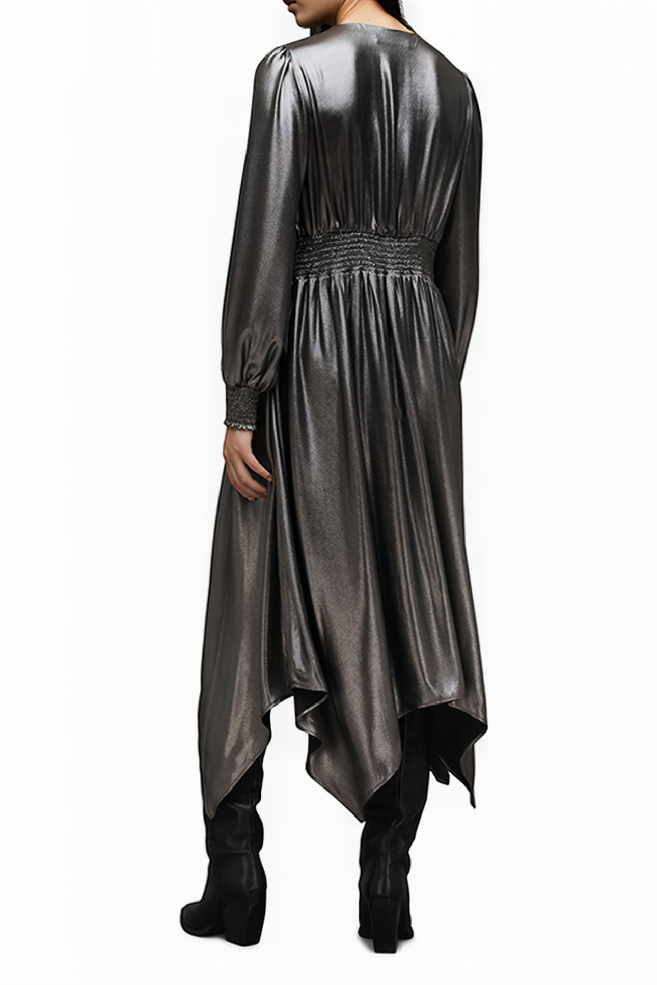 ESTELLE METALLIC DRE GUNMETAL GREY 3