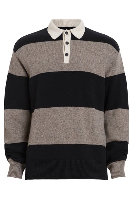 JAX LS POLO BLK/FAWN BROWN ML 1
