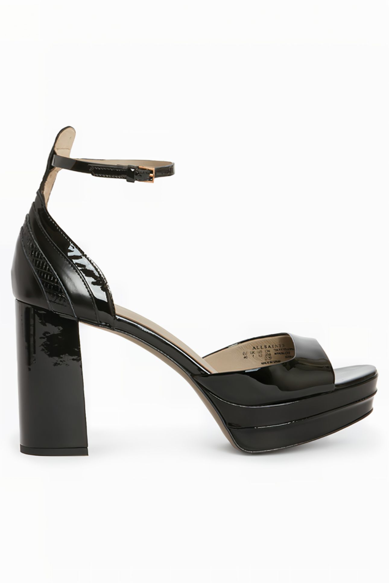 TIA PLATFORM HEEL BLACK SHINE 1