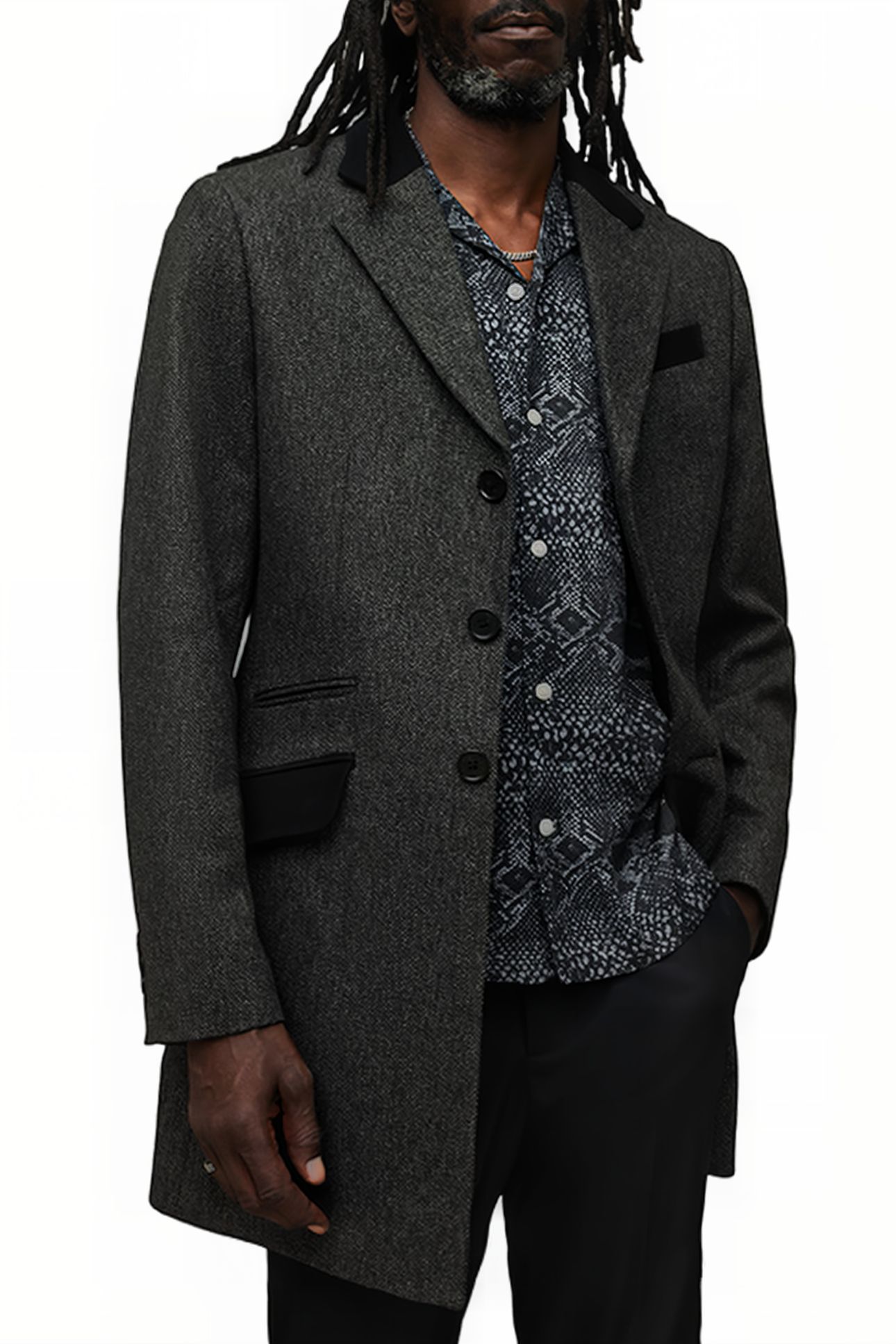 TOMMY COAT CHARCOAL GREY 1