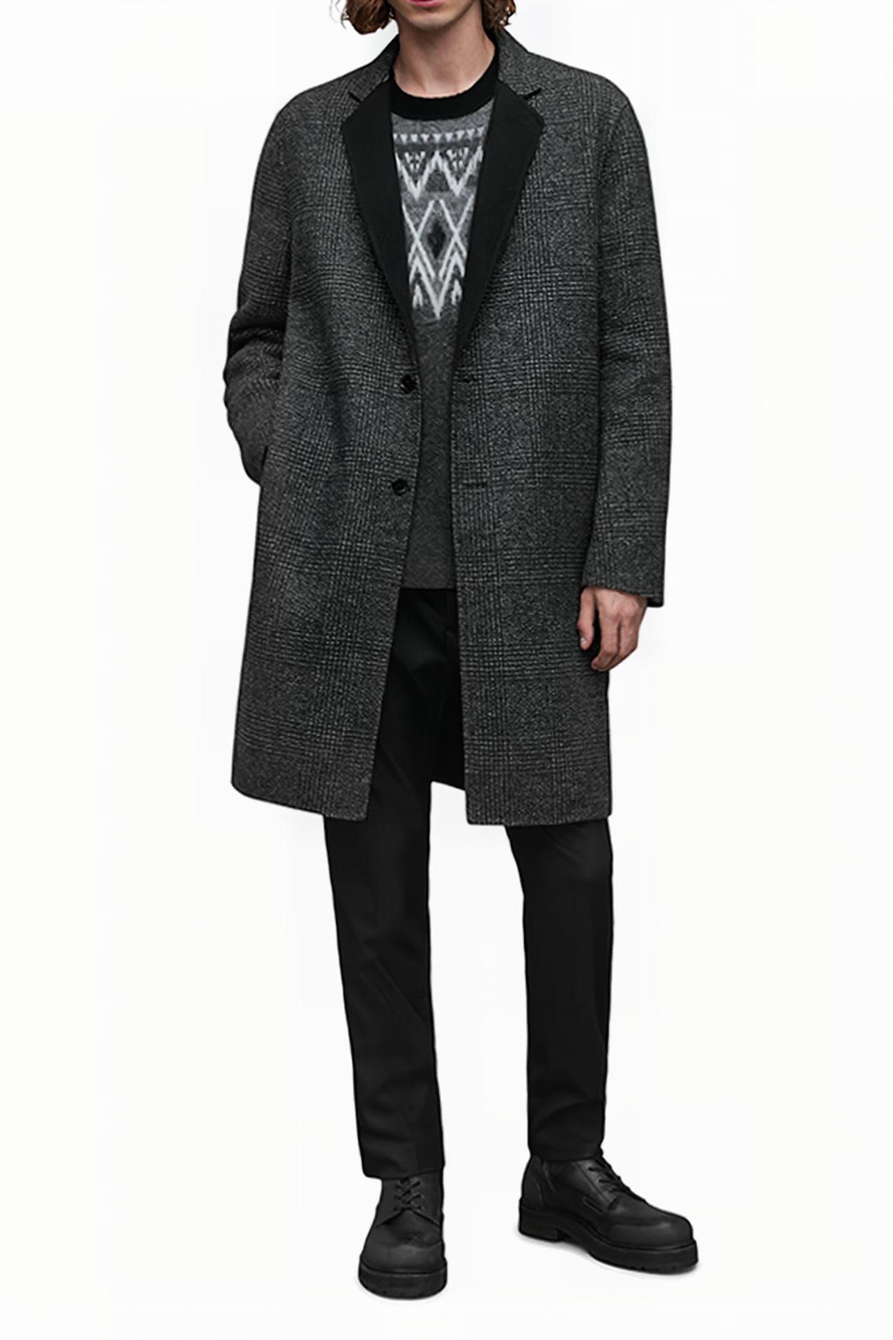 MONROY COAT BLACK/GREY 2