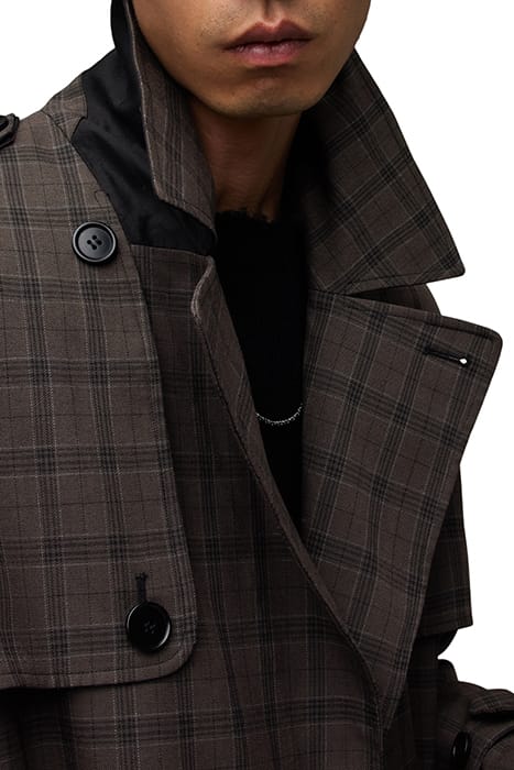 CASTOR TRENCH BROWN CHECK 5