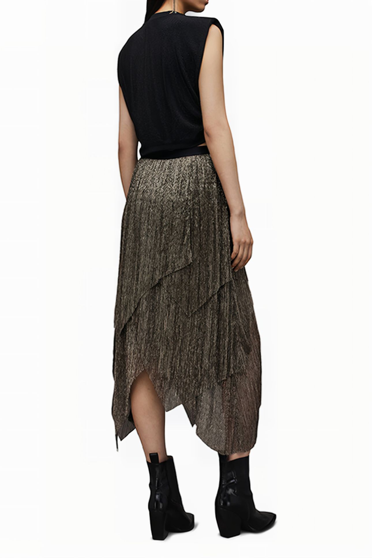 VEENA SKIRT BLACK GOLD 3