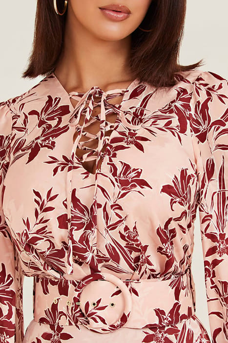 MARCIANO BY GUESS SUNBURST FLARE DRESS SUNBURST BLUSH 4