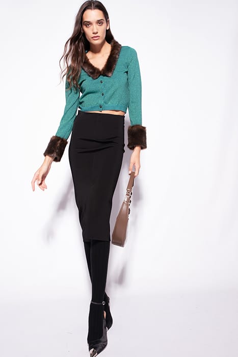 BLUE LAGOON CARDIGAN LUREX VAN GREEN/GREEN 2