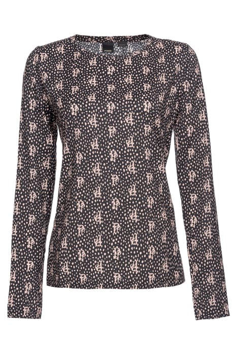 MUSA BLUSA GEORGETTE STRETCH M BLACK/NUDE 1