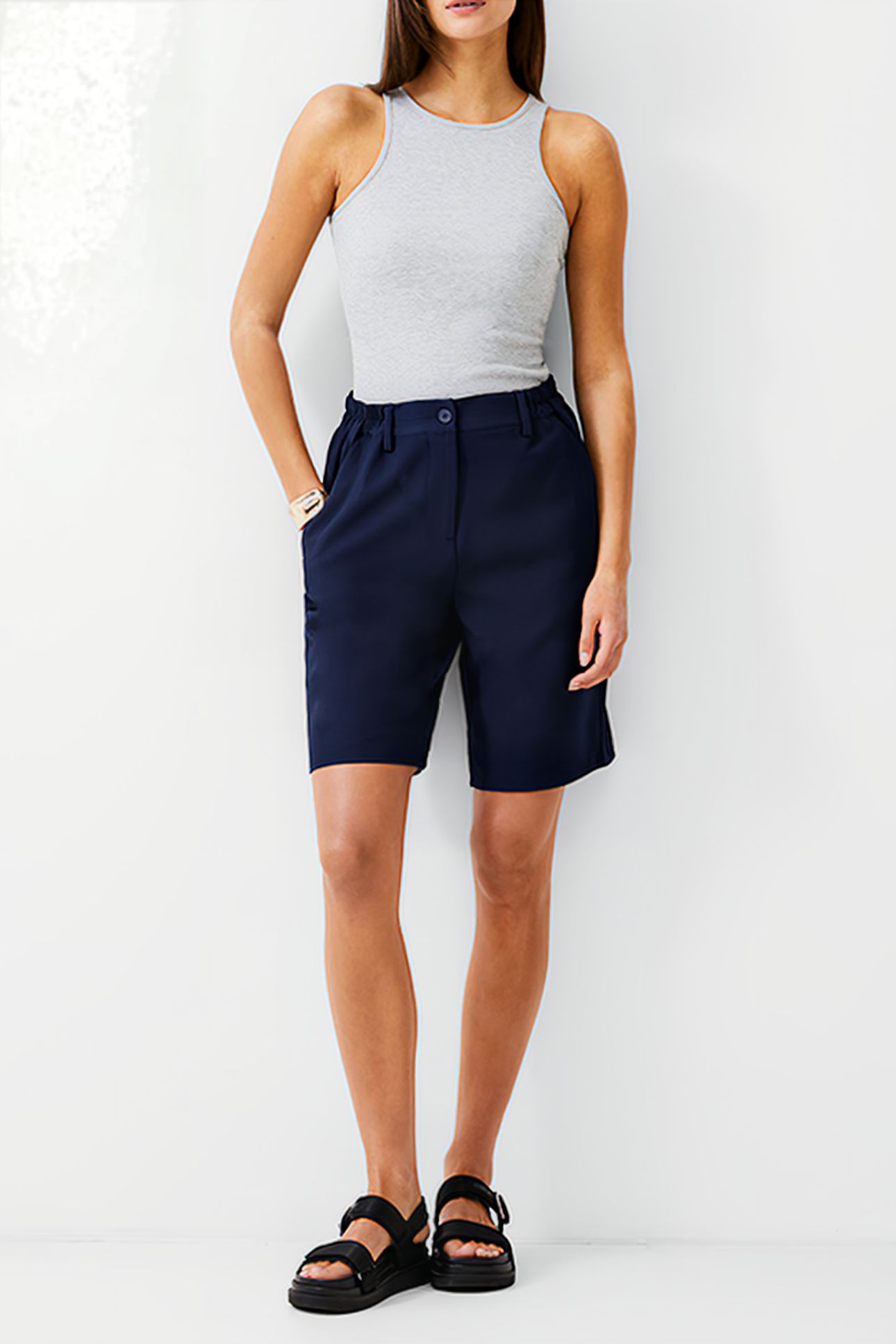 TAILORED SHORT DK NAVY 2