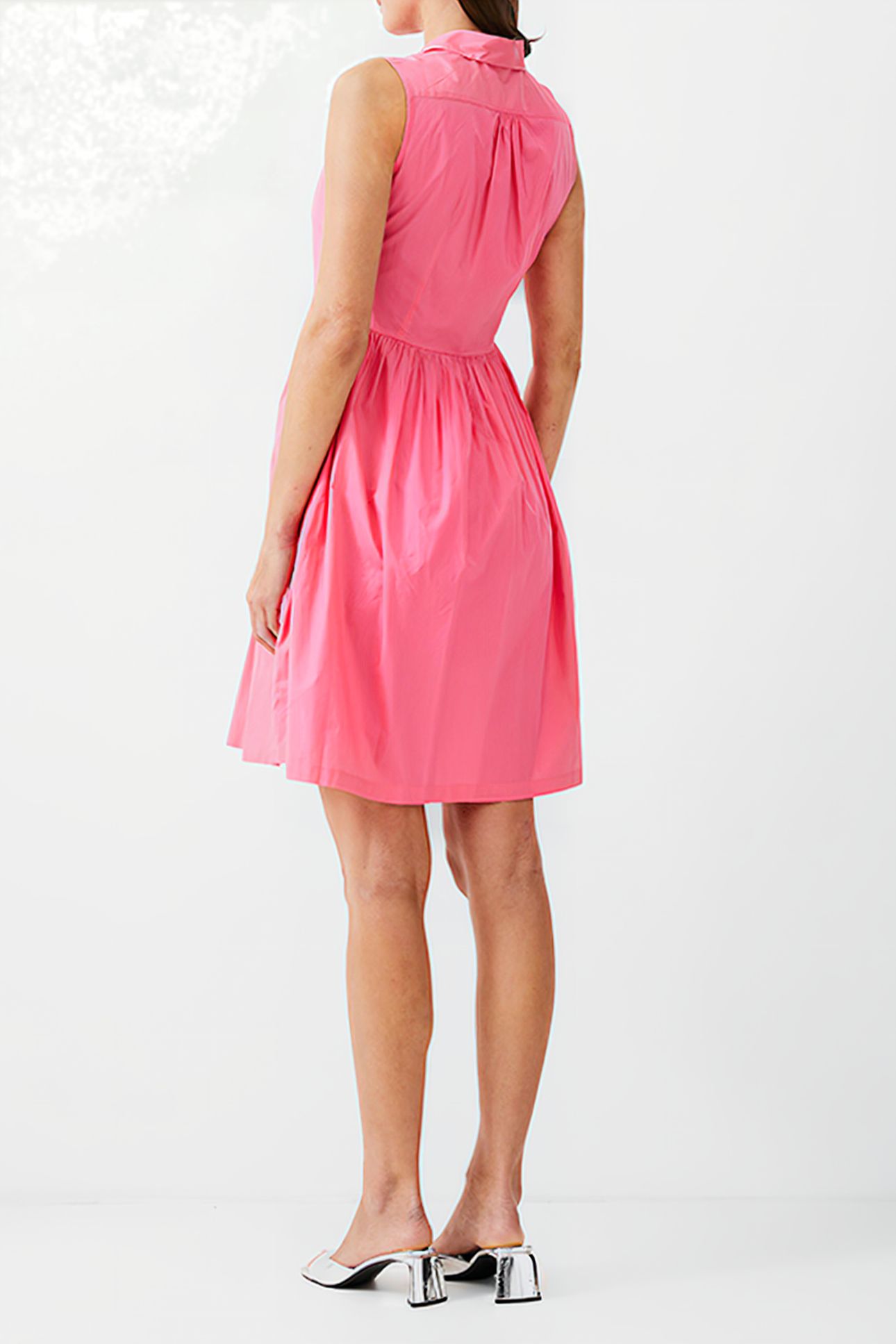 SLEEVELESS SMOCK DRESS KNEE CAMELLIA 3