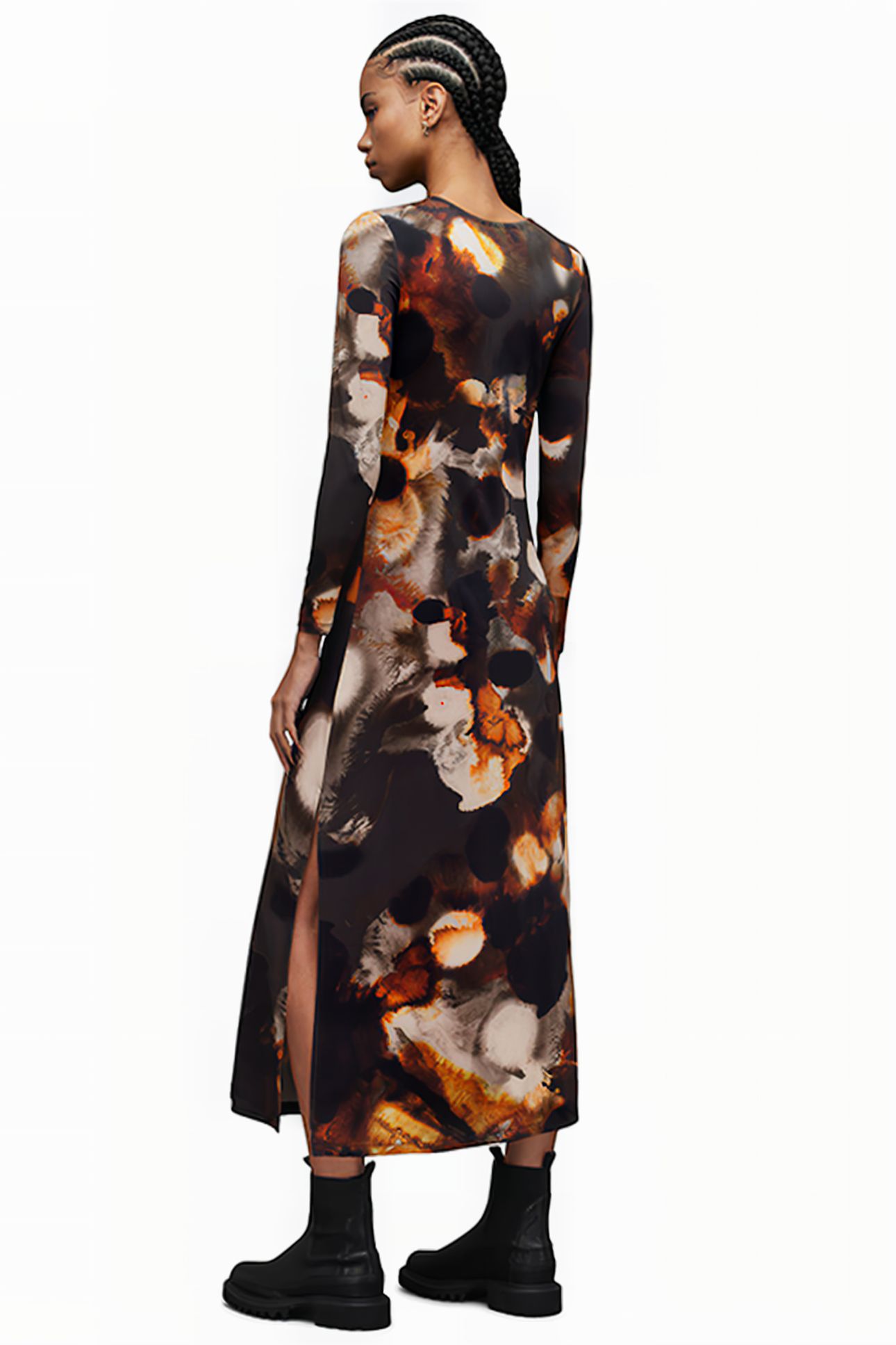 KATLYN MARS DRESS RUST BROWN 2