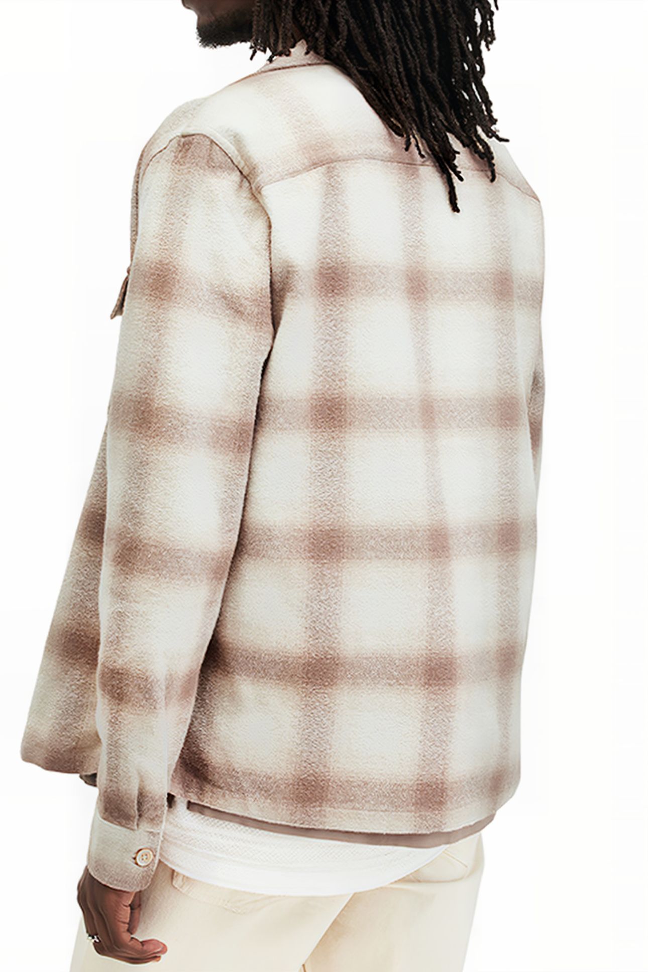 KNOLL LS SHIRT OATMEAL WT/CHESTNU 2