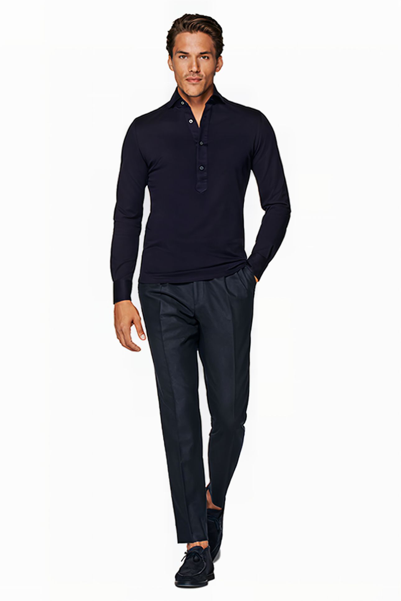 KNITTED POPOVER NAVY 3