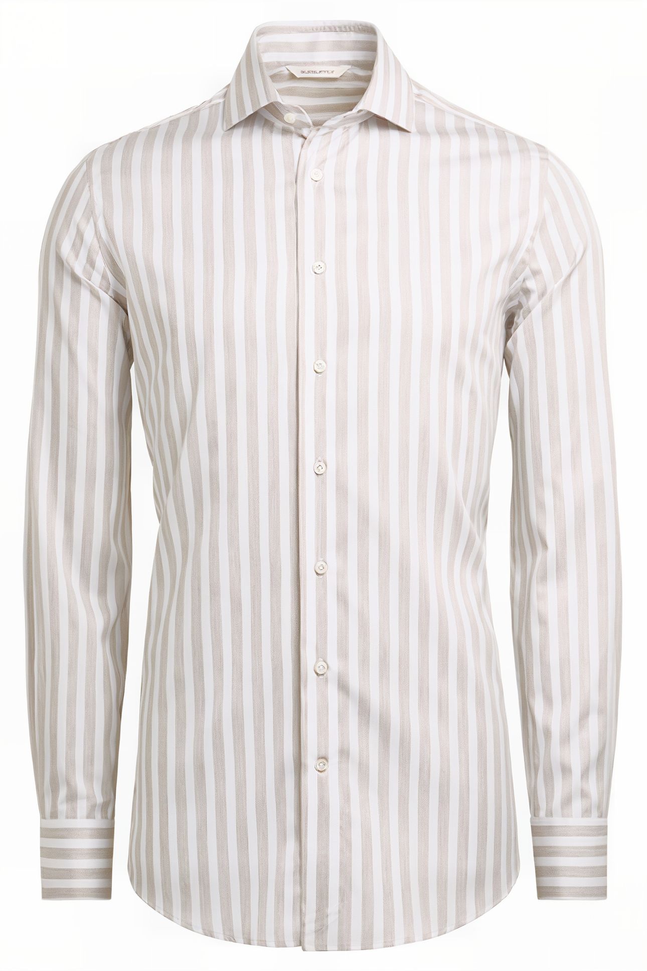 SAND STRIPE COTTON TENCEL LIGHT BROWN 4