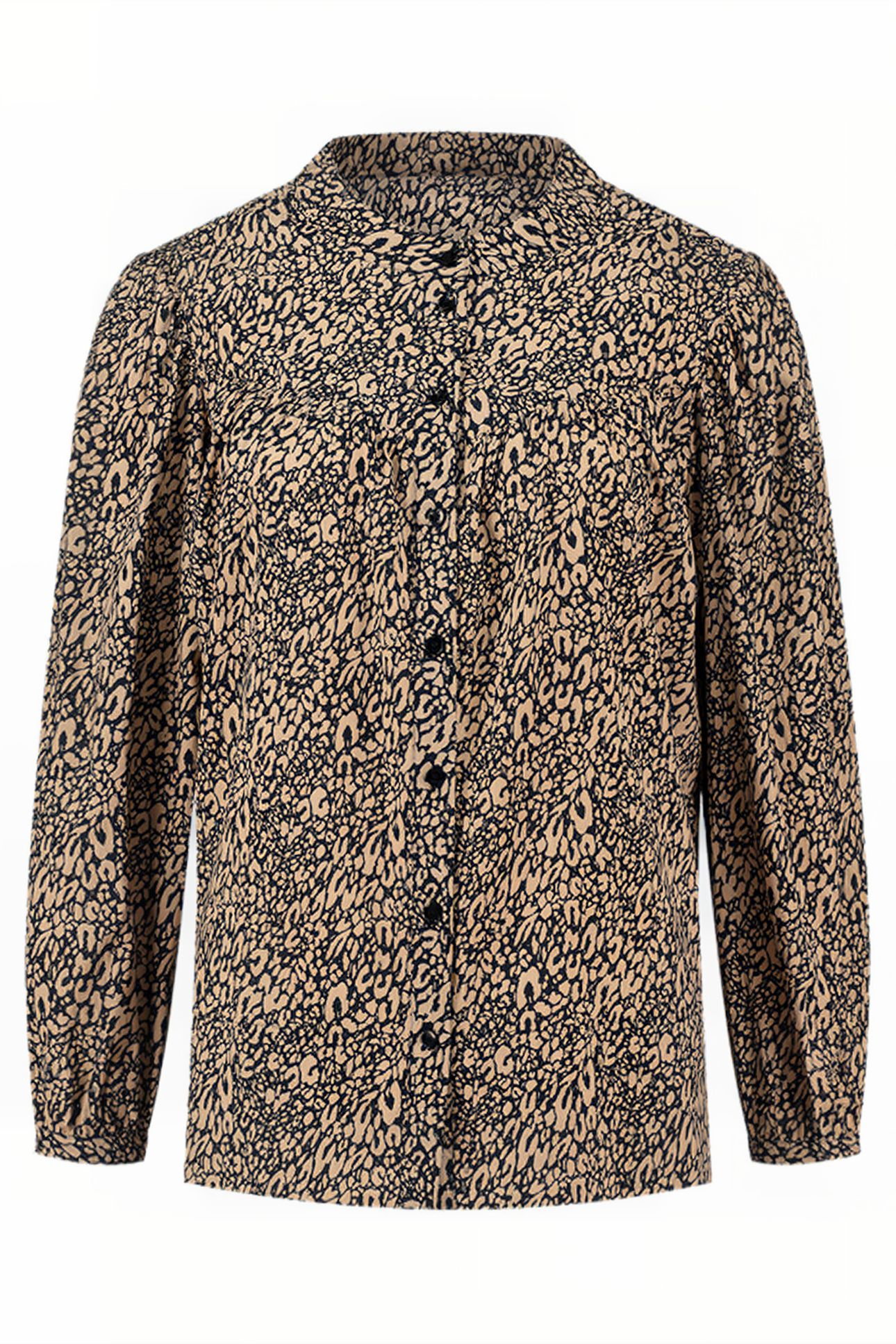 ROCHA BLOUSE BLACK/TAUPE 1