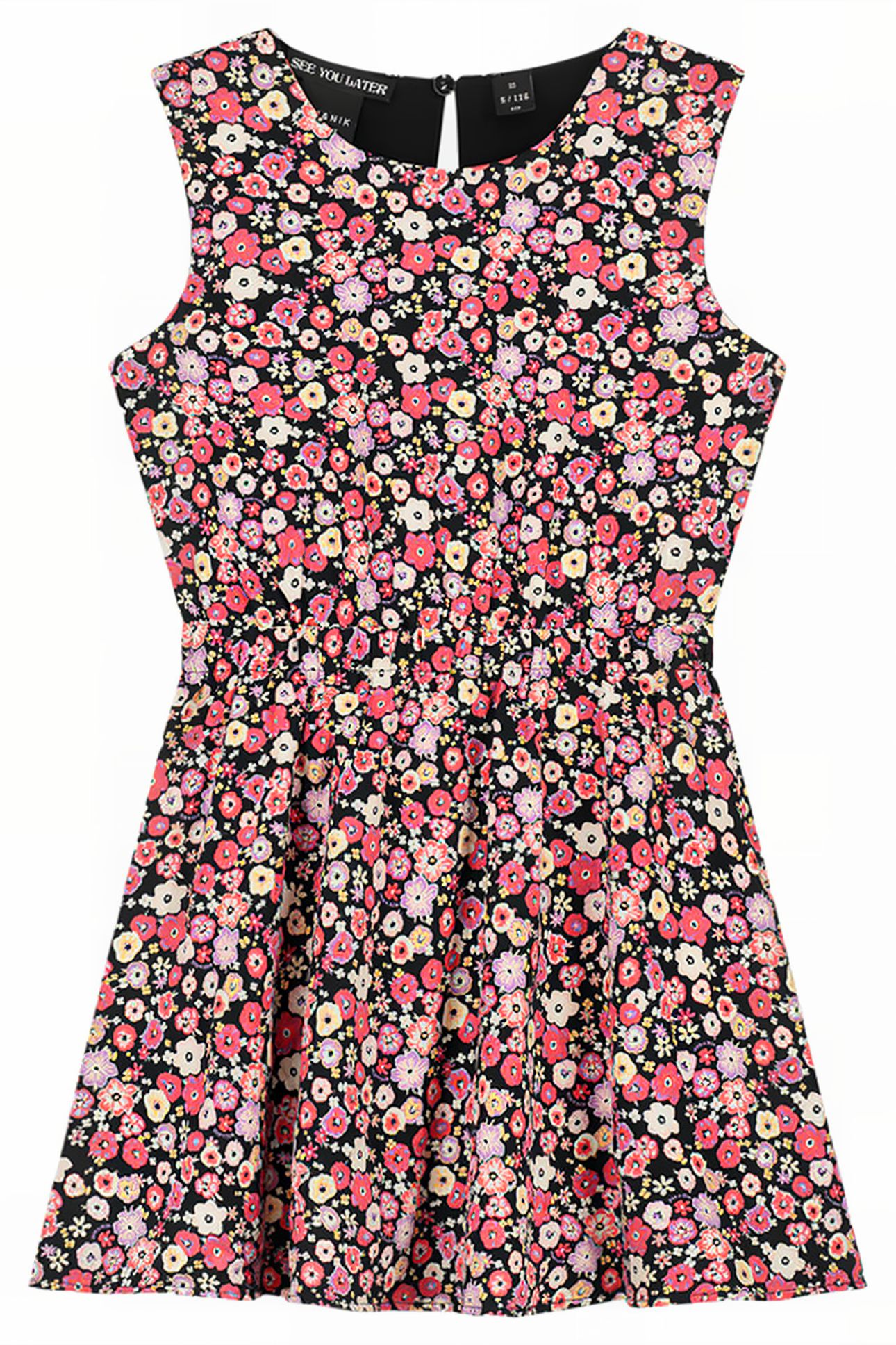 NORA DRESS CANDY PINK/BLACK 1